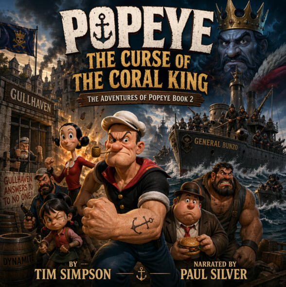 Popeye: The Curse of The Coral King (Book 2) by Tim Simpson